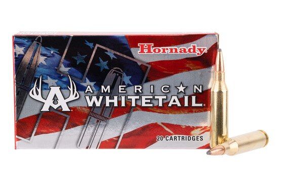 Hornady American Whitetail InterLock 100gr 243 Winchester Ammo comes in a box of 20 cartridges.